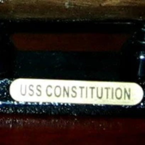 Wooden USS CONSTITUTION Model Ship 6" Long- Fully Assembled - Picture 2 of 5